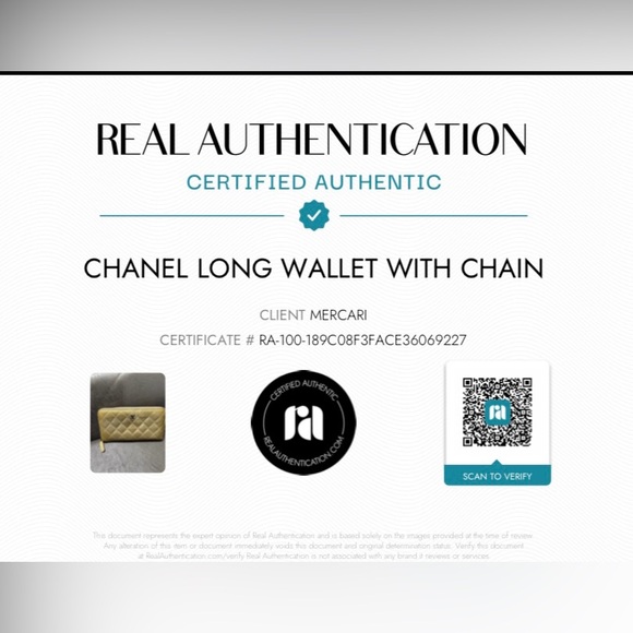 Chanel long wallet with free chain & COA - Picture 11 of 11